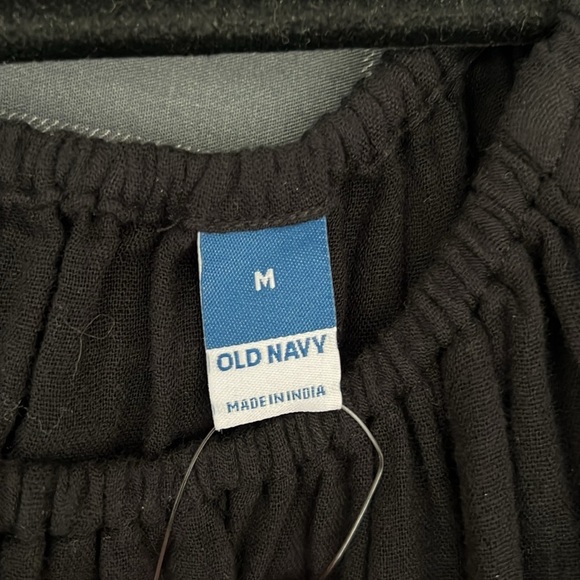 Old Navy Women's Black Puff Sleeve Dress - Picture 3 of 3